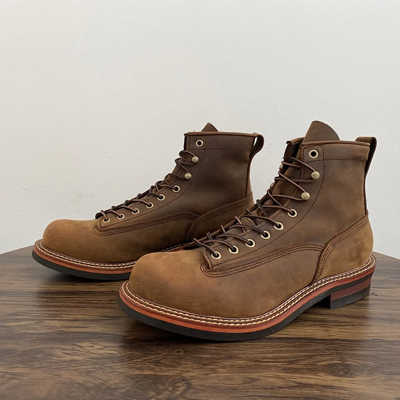 Tools Work - Botines Vintage británicos para hombre, zapatos