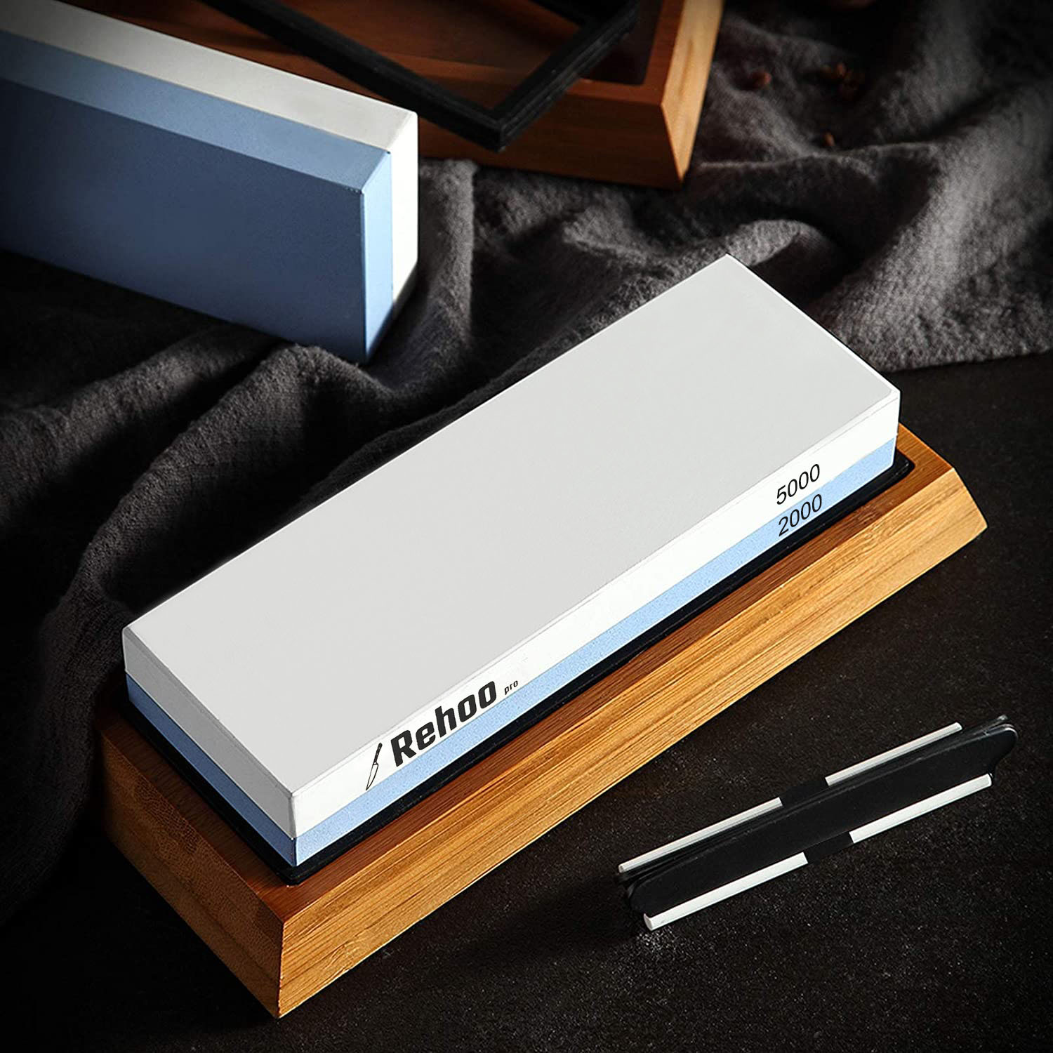 Rehoo-Juego de cuchillos de co - Sharpening Stone Whetstone reseña y precio