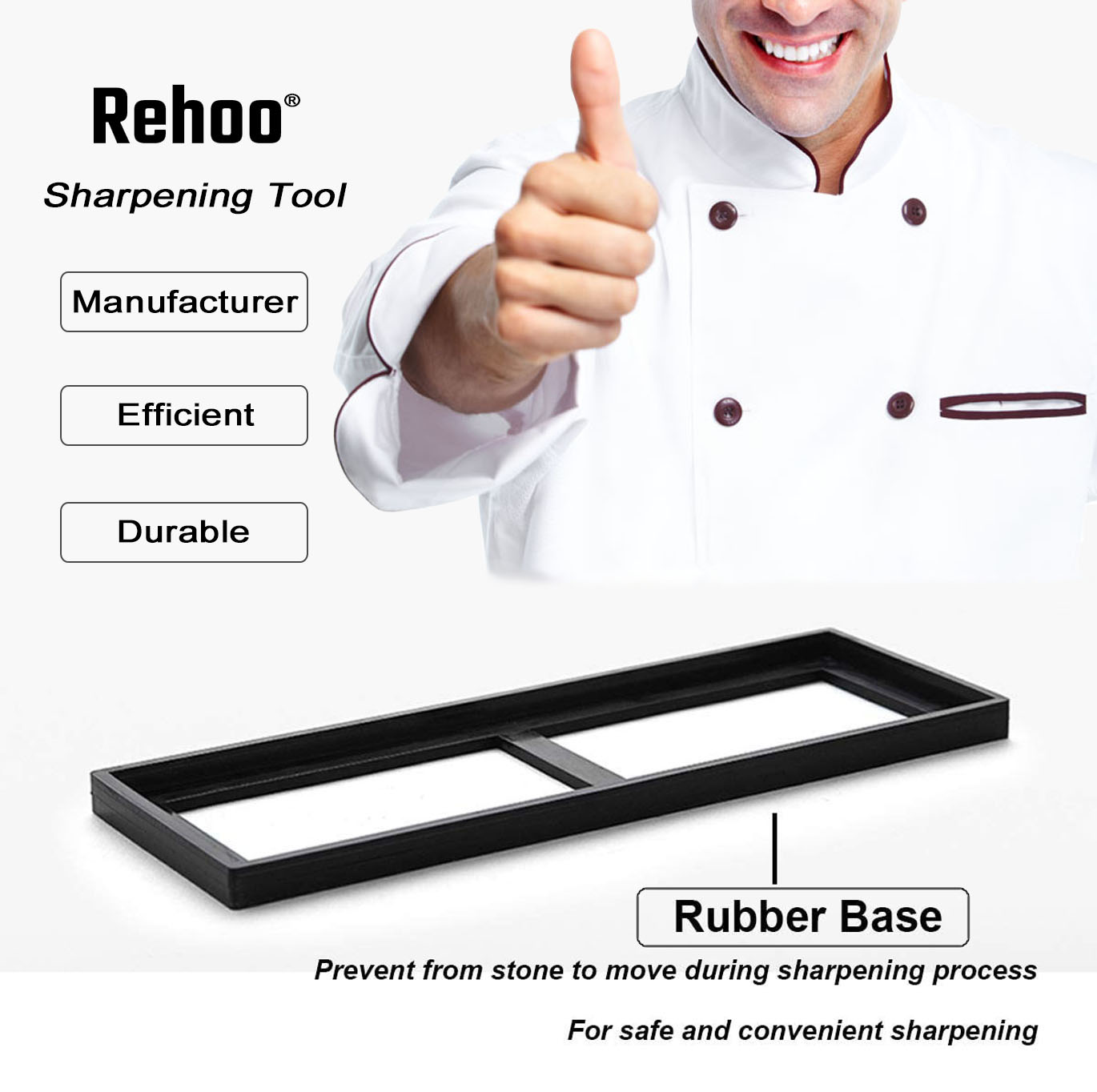 Rehoo-Juego de cuchillos de co - Sharpening Stone Whetstone reseña y precio