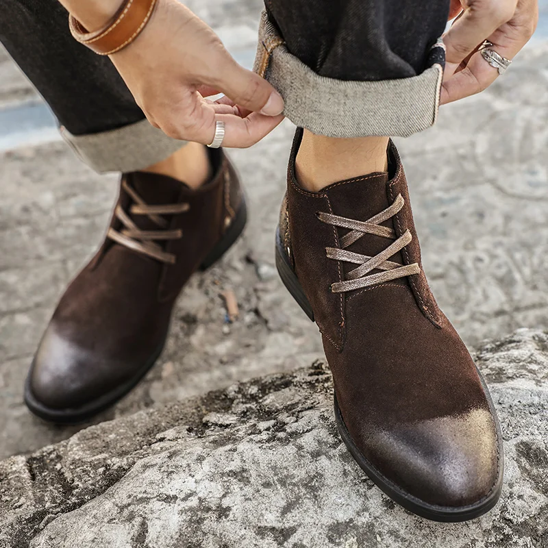 Nuevos botines de ante vacuno  - Tools Work reseña y precio